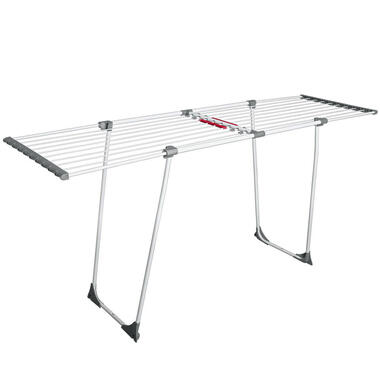 HI Wasrek/droogrek - wit - metaal - 111 x 55 x 5 cm - staand product
