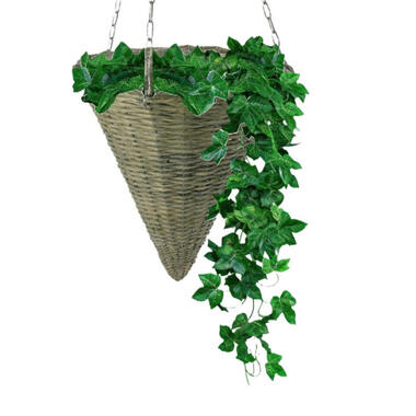 Vd Leeden Hangmand Rotan – D30 x H35 cm - gevlochten - hangend product