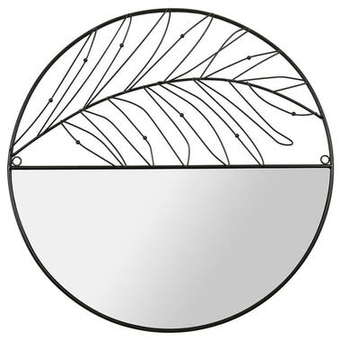 Ostaria spiegel - zwart - metaal - rond - modern - D49 cm product
