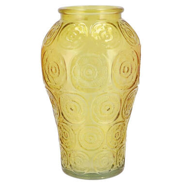 DK Design boeket vaas Circle - glas - geel - 15 x 25 cm product