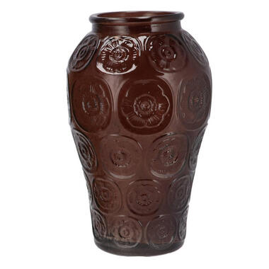 DK Design boeket vaas Circle - glas - donkerbruin - 15 x 25 cm product