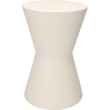 Home & Styling Bijzettafeltje - wit - D29x H45 cm - Zink product