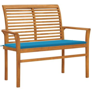 vidaXL - Tuinbank - Blauw - Teakhout product