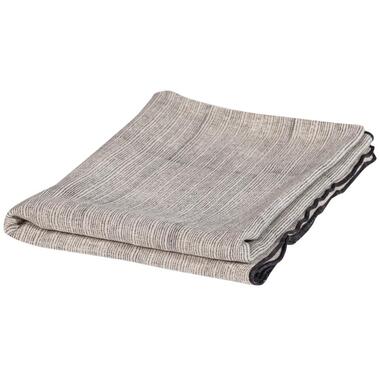 WOOOD Unique Plaid - Viscose/Linnen - Zwart/Off White - 53x49x48 product