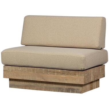 WOOOD Balk Muurbankje Incl. Kussens - Hout - Naturel - 87x107x66 product