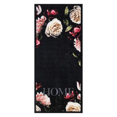 Deurmat Pink Roses antraciet - 66x150 cm product