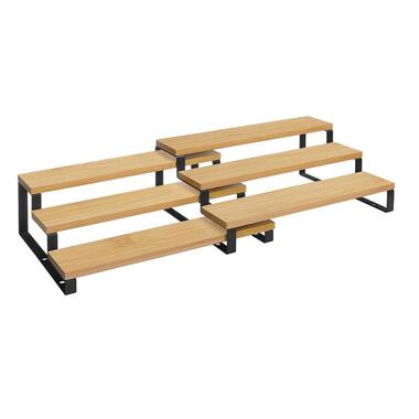 Bobbel Home - Kruidenrekken - Industrieel - Set van 2 - 3 planken - Zwart product