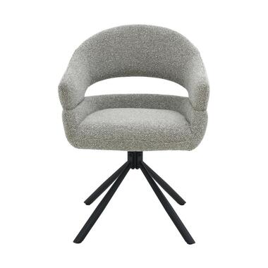 Eetkamerstoel Taupe Stof - Zithoogte 51cm - Linn - Set van 2 product