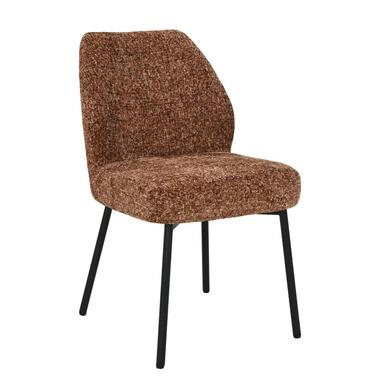 Eetkamerstoel Rood Stof - Zithoogte 47cm - Tess - Set van 2 product
