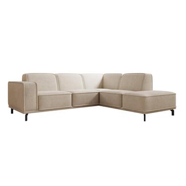 Meubella - Hoekbank Hayman - Beige - Stof - Rechts product