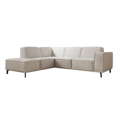 Meubella - Hoekbank Hayman - Grijs - Stof - Links product