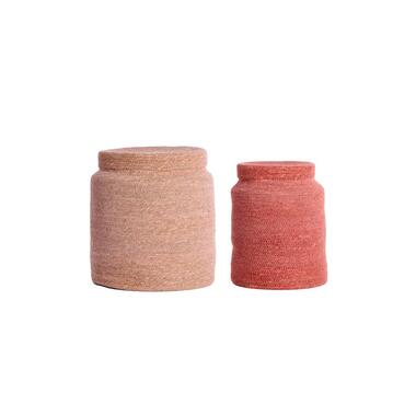 Mand Betania - Lichtroze - Ø33cm - Set van 2 product