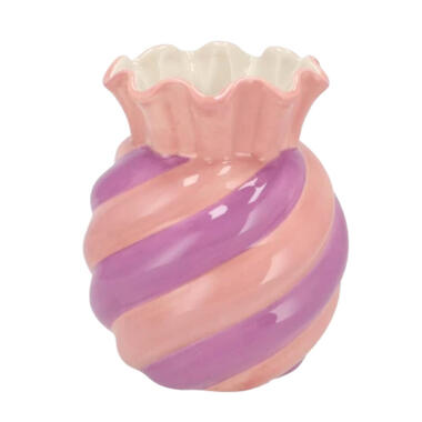 DK Design boeket vaas Sweety - keramiek - roze/paars - 15 x 30 cm product