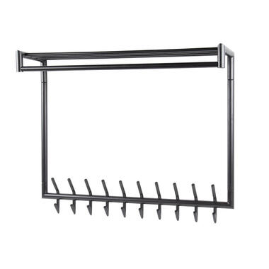 Fraaai - Haines kapstok 20 haaks hoog roede ronde buis - donkergrijs product