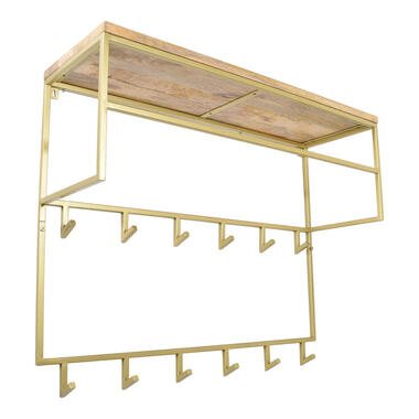 LOFT42 Jip Kapstok - 12 haken - Metaal - Goud - 100x80x33 product