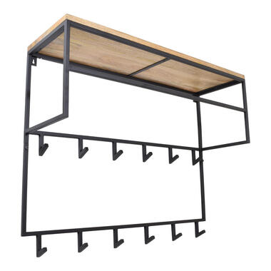 LOFT42 Jip Kapstok - 12 haken - Metaal - Zwart - 100x80x33 product