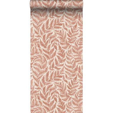 Borastapeter behang bladeren terracotta - 53 cm x 10.05 m