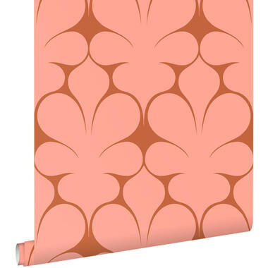 ESTAhome behang retro ornamenten terracotta - 50 x 900 cm