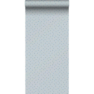 Borastapeter behang bloemetjes blauw - 53 cm x 10.05 m
