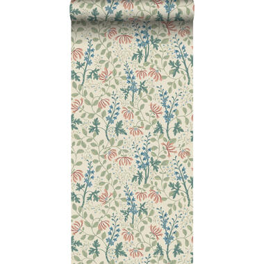 Borastapeter behang - bloemen - groen en meerkleurig - 53 cm x 10.05 m - 662681 product