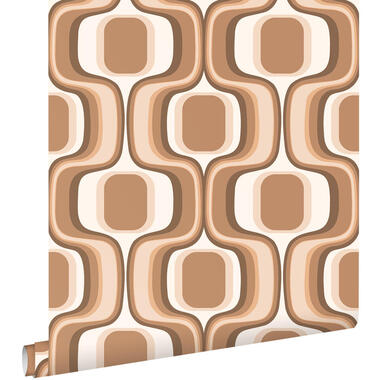 ESTAhome behang - retro ornamenten - bruin - 50 x 900 cm - 131582 product
