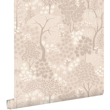 ESTAhome behang - bomen en bloemen - beige - 50 x 900 cm - 131648 product