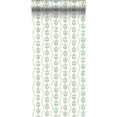 Borastapeter behang - bloemetjes - groen - 53 cm x 10.05 m - 662630 product