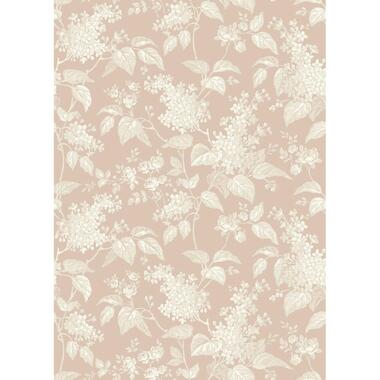 Borastapeter behang - bloemen - roze en beige - 53 cm x 10.05 m - 662661 product