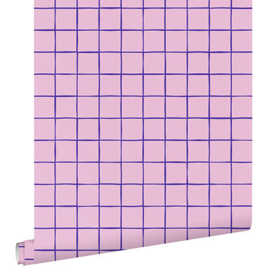 ESTAhome behang - geblokt motief - paars - 50 x 900 cm - 131593 product