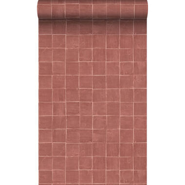 Origin Wallcoverings behang tegelmotief terracotta 50 x 900 cm
