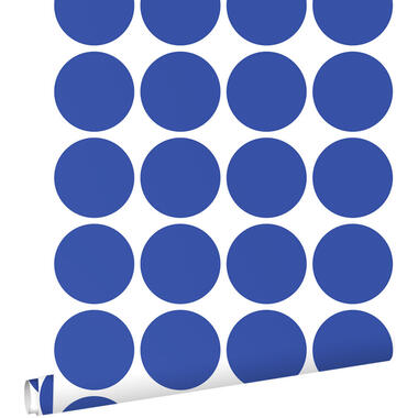 ESTAhome behang - grote bollen - blauw - 50 x 900 cm - 131560 product