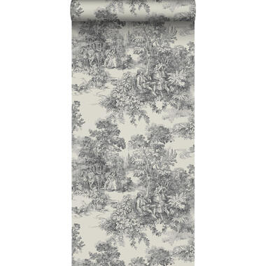 Borastapeter behang - natuurmotief - grijs - 53 cm x 10.05 m - 662631 product