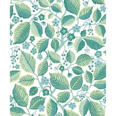 Borastapeter behang - bladeren en bloemen - groen - 53 cm x 10.05 m - 662625 product