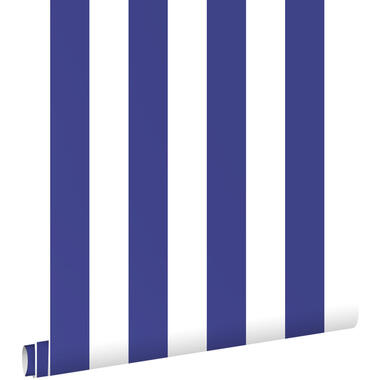 ESTAhome behang - strepen - blauw en wit - 50 x 900 cm - 131572 product