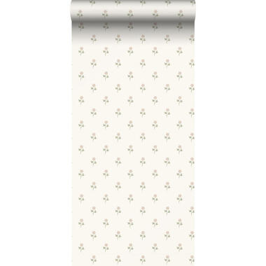 Borastapeter behang - bloemetjes - roze en beige - 53 cm x 10.05 m - 662668 product