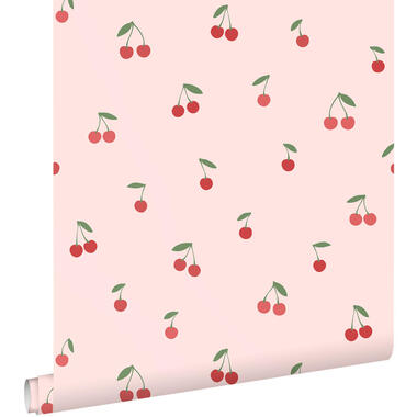 ESTAhome behang - kersen - roze en rood - 50 x 900 cm - 131651 product