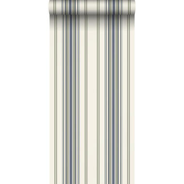 Sanders & Sanders behang - strepen - beige en blauw - 50 x 900 cm - 935389 product