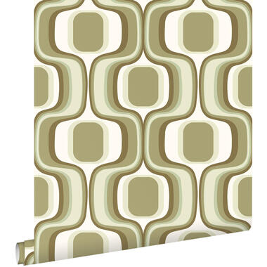 ESTAhome behang - retro ornamenten - groen - 50 x 900 cm - 131586 product