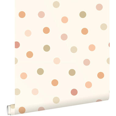 ESTAhome behang - stip - beige en meerkleurig - 50 x 900 cm - 131626 product