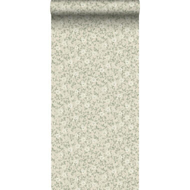Borastapeter behang - bloemen - vergrijsd groen - 53 cm x 10.05 m - 662679 product
