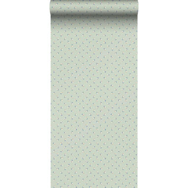 Borastapeter behang bloemetjes groen - 53 cm x 10.05 m