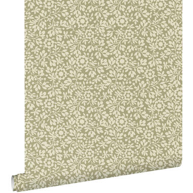 ESTAhome behang - bloemetjes - groen - 50 x 900 cm - 131669 product