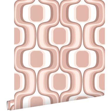 ESTAhome behang - retro ornamenten - terracotta roze - 50 x 900 cm - 131583 product