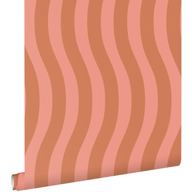 ESTAhome behang - golvende strepen - roze - 50 x 900 cm - 131609 product