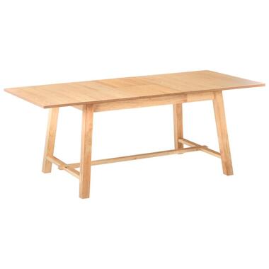 BARNES - Eettafel - Lichthout - 160/200 x 90 cm - MDF product
