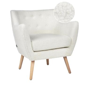 DRAMMEN - Chesterfield fauteuil - Wit - Bouclé product