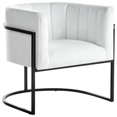 LARVIK II - Fauteuil - Wit - Fluweel product