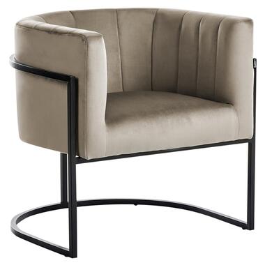 LARVIK II - Fauteuil - Taupe - Fluweel product