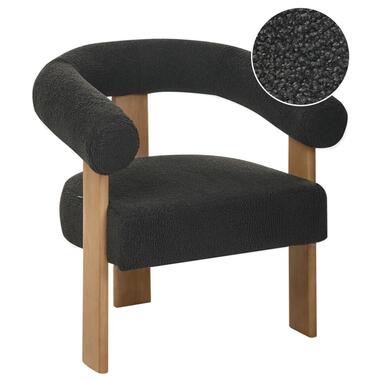 ILBRO - Fauteuil - Zwart/Donkerbruin - Bouclé product