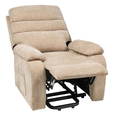 RISE - Relaxfauteuil elektrisch - Beige - Stof product